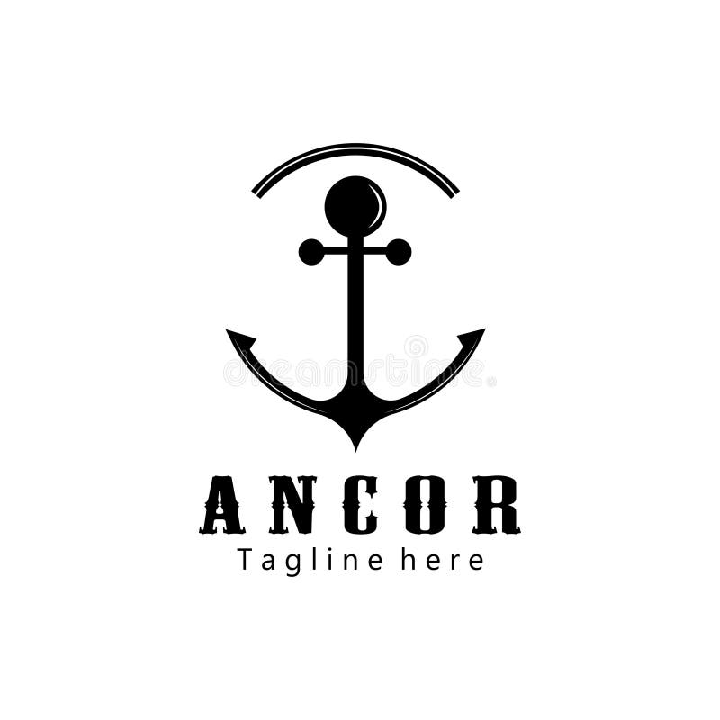 Anchor Logo Creative Illustration Icon Design Template Stock Vector Illustration of anchor