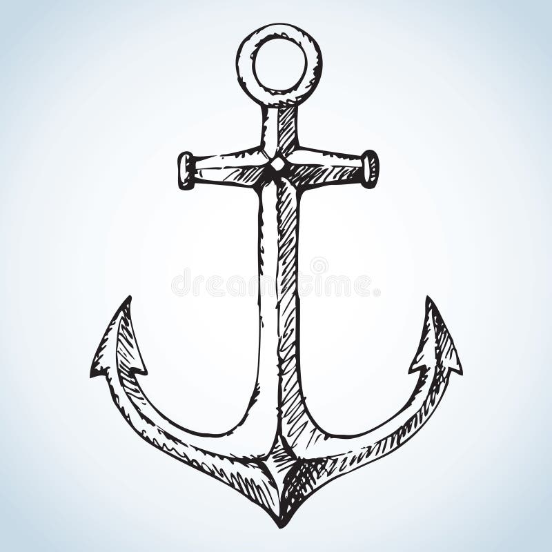 Anchor Vector Logo Icon Pirate Boat Nautical Maritime Illustration ...