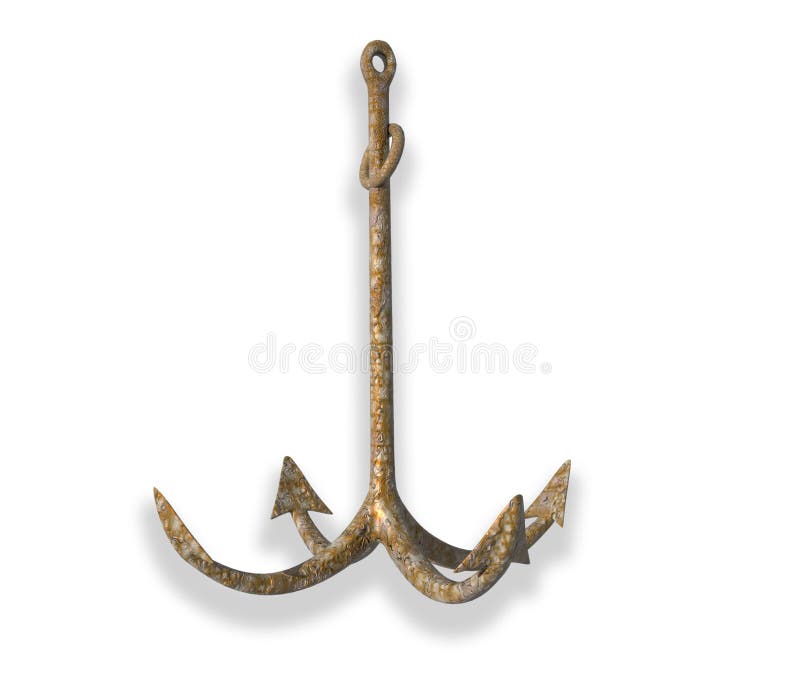Anchor in white background. royalty free stock image Anchor in white background. royalty free stock image