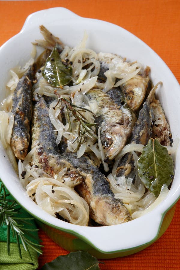 Anchovies with Spice Vegetable Stock Image Image of europe, flavours