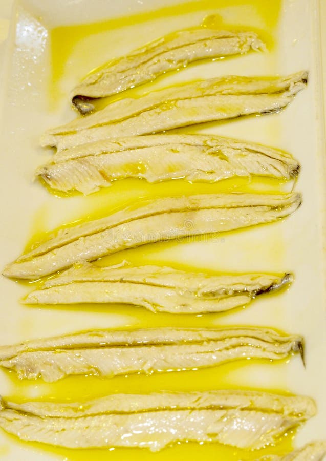 Anchovies in vinegar stock photos Anchovies in vinegar stock photos