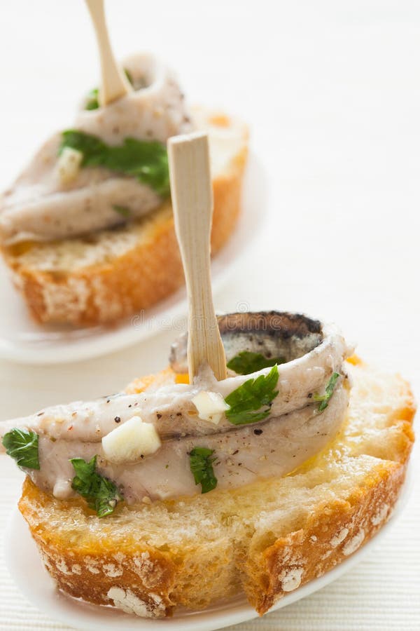 Fried Anchovy with French Fries Stock Photo Image of cheese, marine