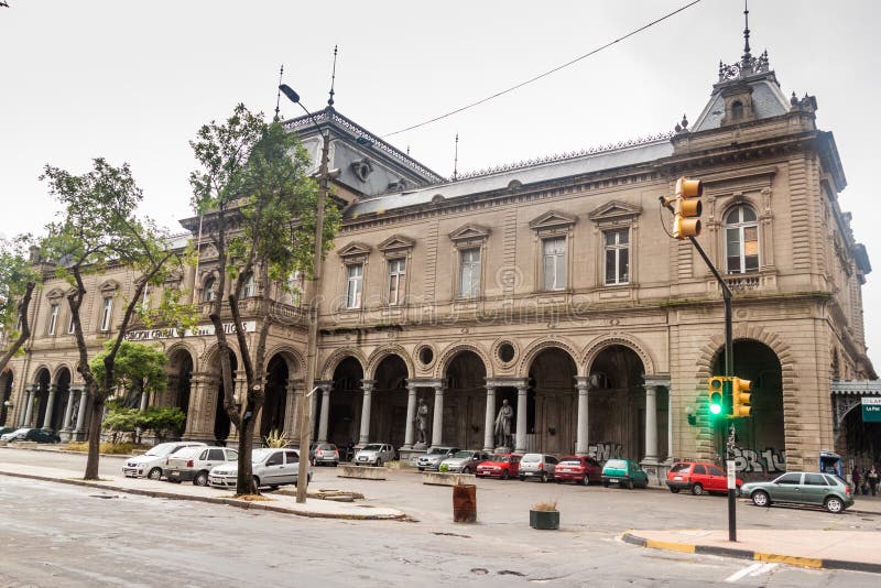 Ancienne station de train principale de Montevideo image stock Ancienne station de train principale de Montevideo image stock
