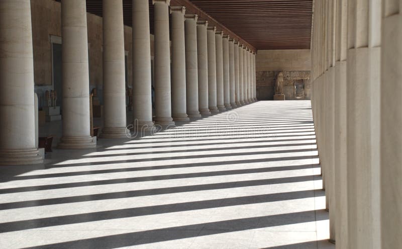 Ancient Agora royalty free stock photography