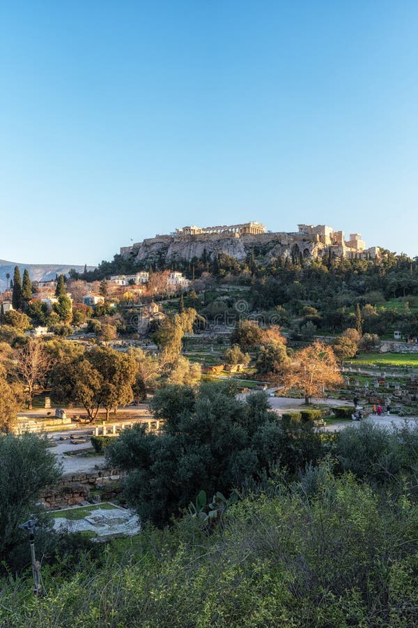 Ancient Agora of Athens Greece stock photos