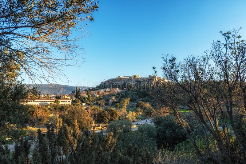 Ancient Agora of Athens Greece royalty free stock image