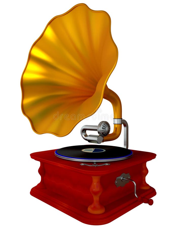 Ancient antiquarian gramophone