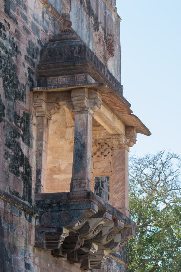 Mandu Ancient Architecture Hindola Mahal and Decorated Window