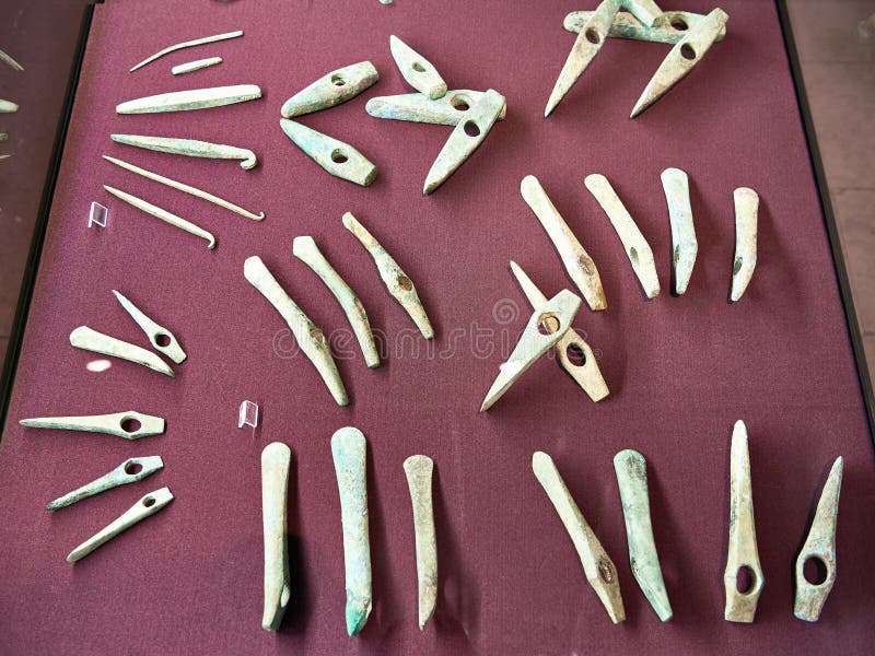 Ancient Artifact Copper Tools and Weapons in Museum Editorial Photography Image of metallurgy