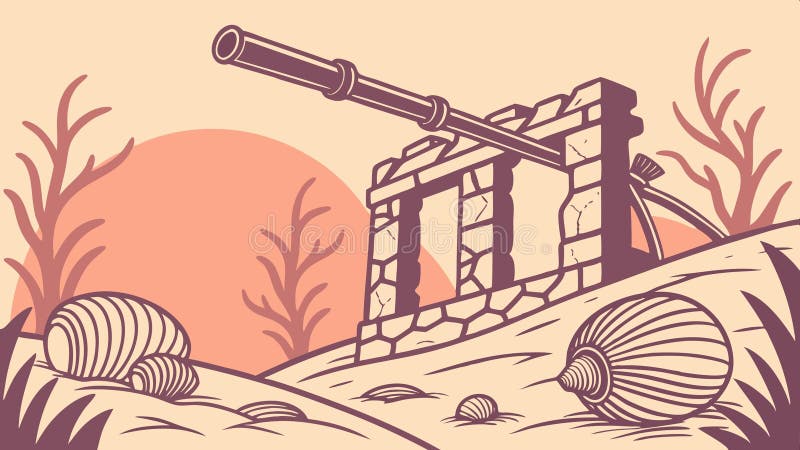 Ancient Astrolabe Instrument, Navigational Tool, vector design Generative AI stock illustration