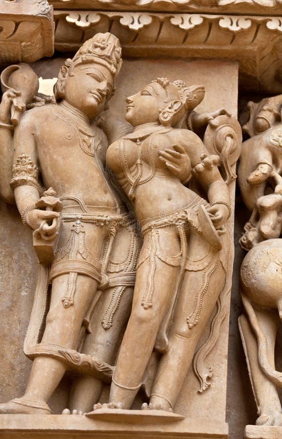 Ancient Bas-relief in Khajuraho, India