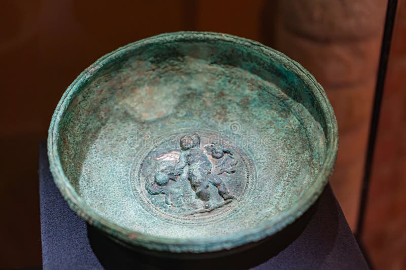 Reproduction Verdigris Bronze Bell - Han Dynasty Style Reproduction Verdigris Bronze Bell - Han Dynasty Style