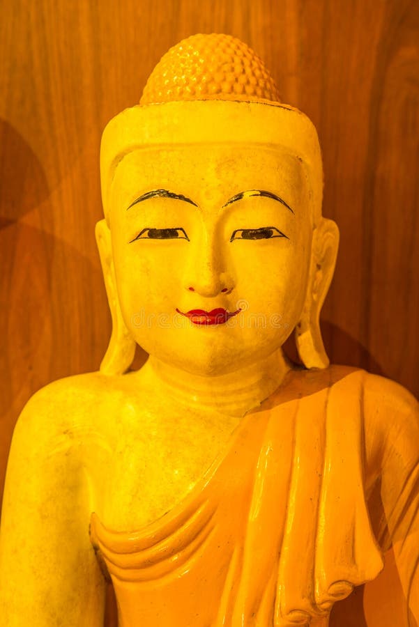 Ancient Buddha Made from White Jade Stock Image Image of china