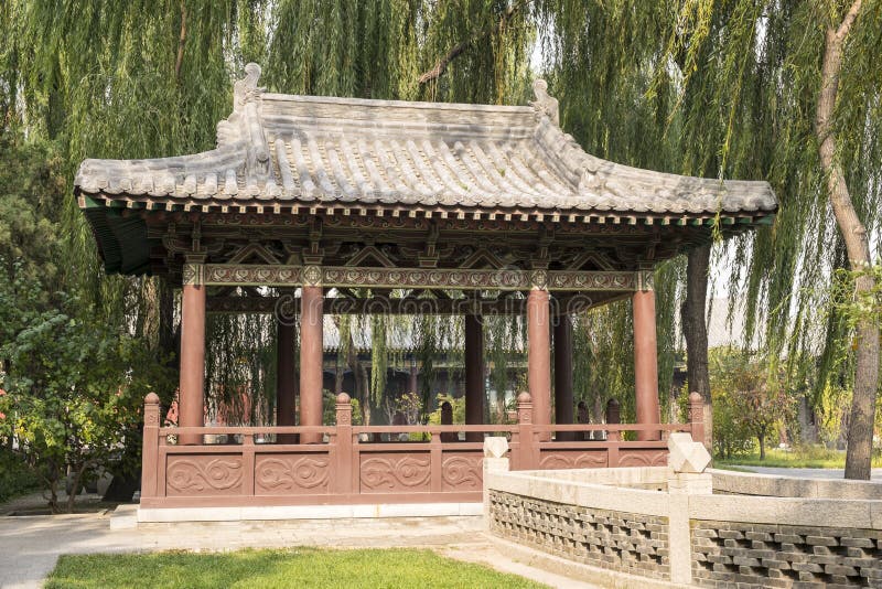 Ancient Building in Jinci Temple in China #2 stock images