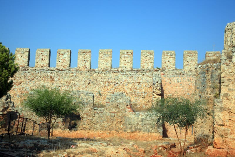 Ancient castle defense wall.