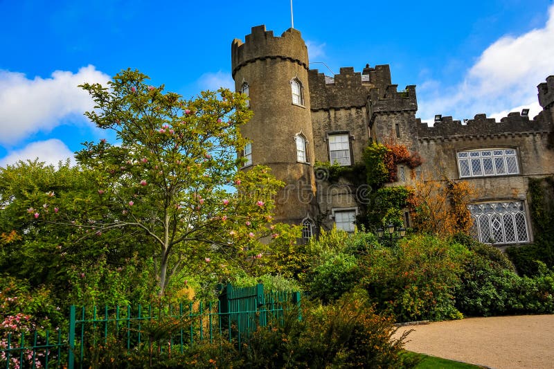 Ancient Castles in Ireland North of Dublin Stock Image Image of