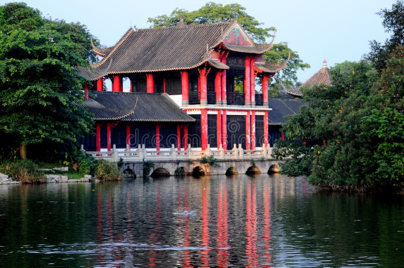 The ancient Chinese building