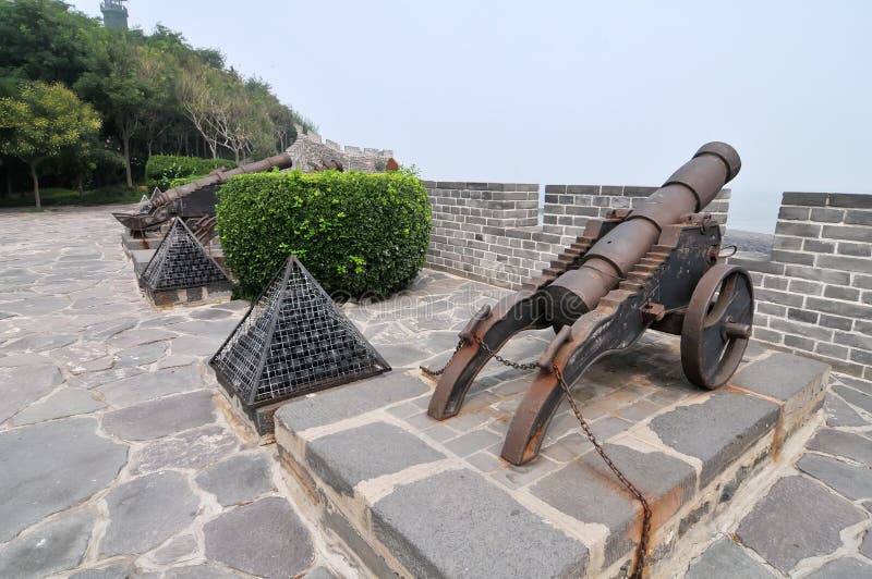 Ancient Chinese cannon stock photo. Image of destination 26666822