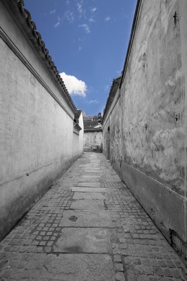 Ancient Chinese Cities, Roads Stock Image Image of road, buildings