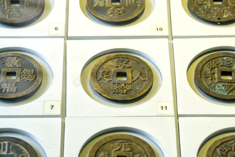 The Ancient Chinese Coins of the Various Dynasties in the Museum ...