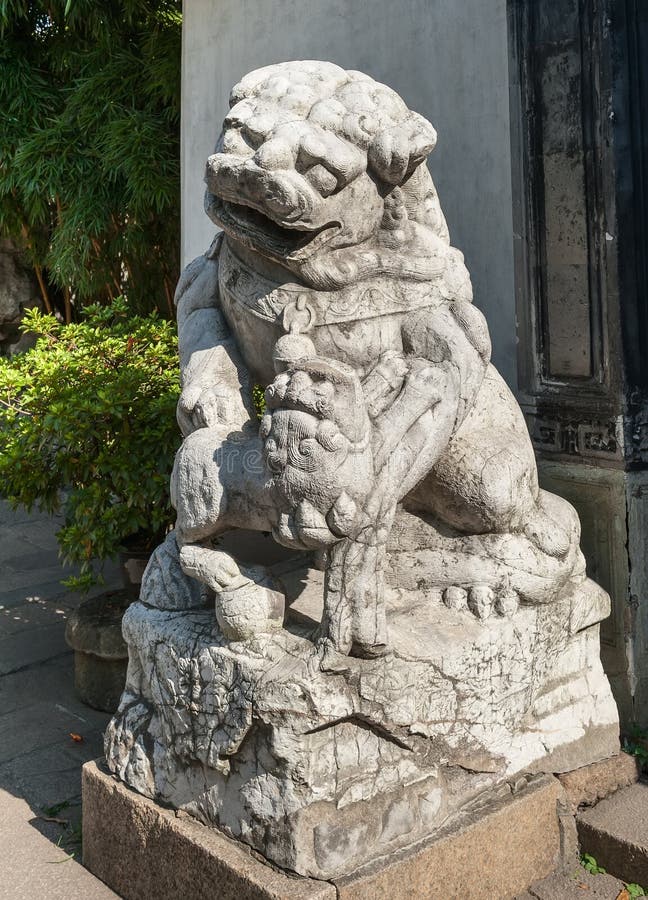 Ancient Chinese Pug Statue