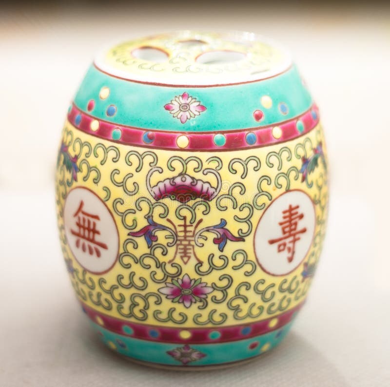 Ancient Chinese Spice Jar editorial stock photo. Image of traditional