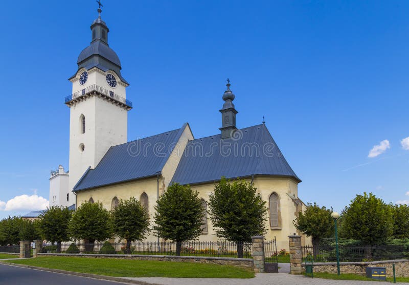 Starobylý kostel svatého Antonína poustevníka. Město Spišská Belá. Slovensko