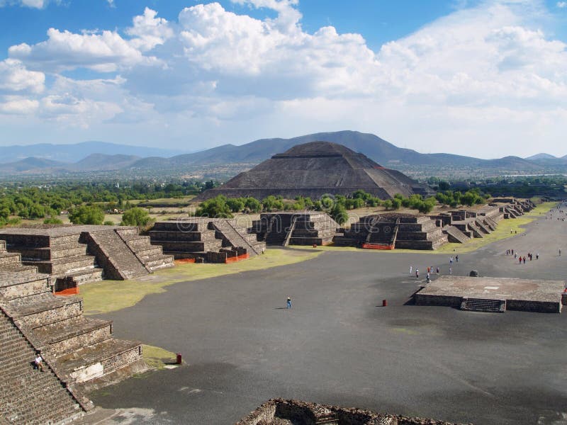 Ancient City of Teotihuacan in Mexico Stock Image - Image of america ...