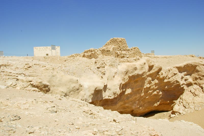 The ancient city of Ubar, Shisr, in Dhofar royalty free stock images