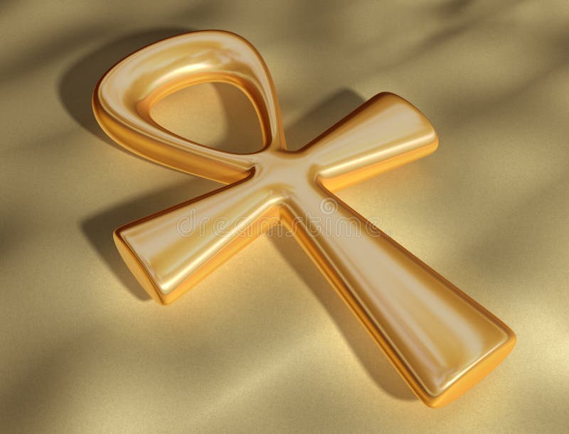 Ancient Egyptian Ankh royalty free illustration