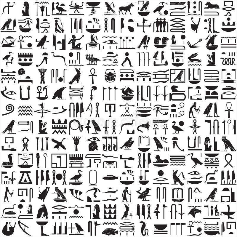 Ancient Egyptian hieroglyphs