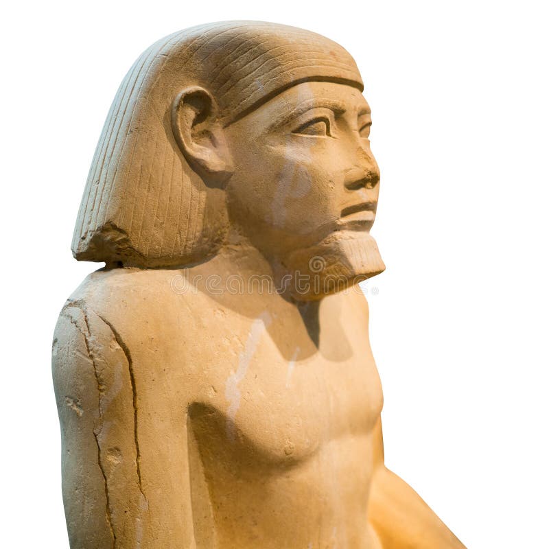 Ancient egyptian sculpture of a man