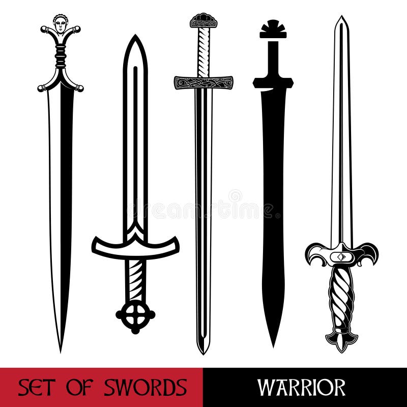 Download Warriors Celtic Sword Royalty-Free Stock Illustration