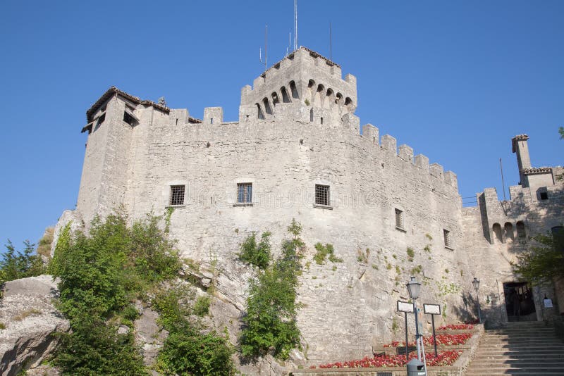 Republic of San Marino stock image. Image of fortress - 138841179