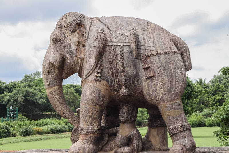 Ancient Granite Elephant