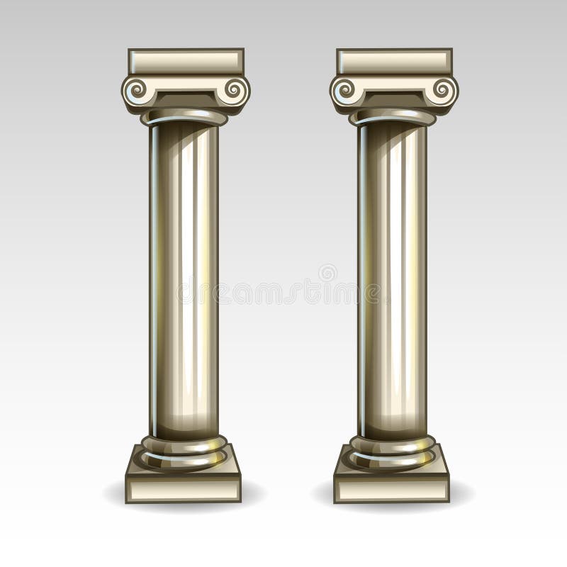 Ancient Greek column vector illustration