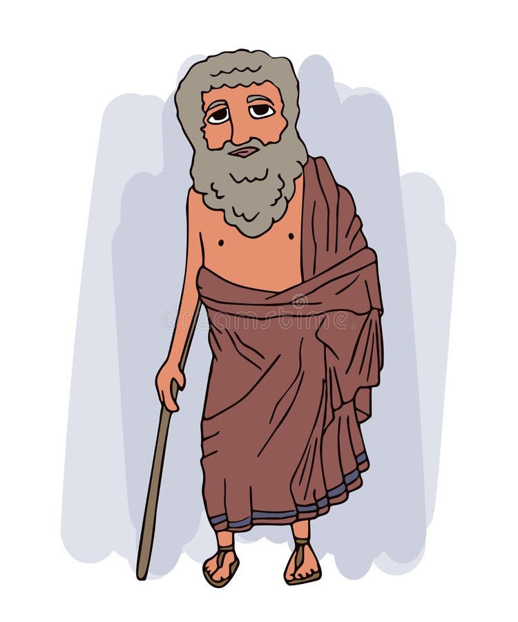 Ancient Greek Old Man in Himation Stock Vector - Illustration of cartoon, ancient: 141679501 Ancient Greek Old Man in Himation Stock Vector - Illustration of cartoon, ancient: 141679501