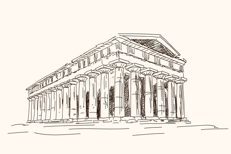 Ancient Greek Temple Stock Vector Illustration Of Palace 153407825