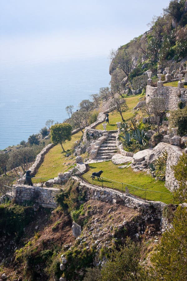 Ancient hillside garden of eze village