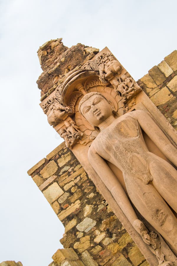 Ancient Idol of Jain God in Rajasthan India Stock Image Image of