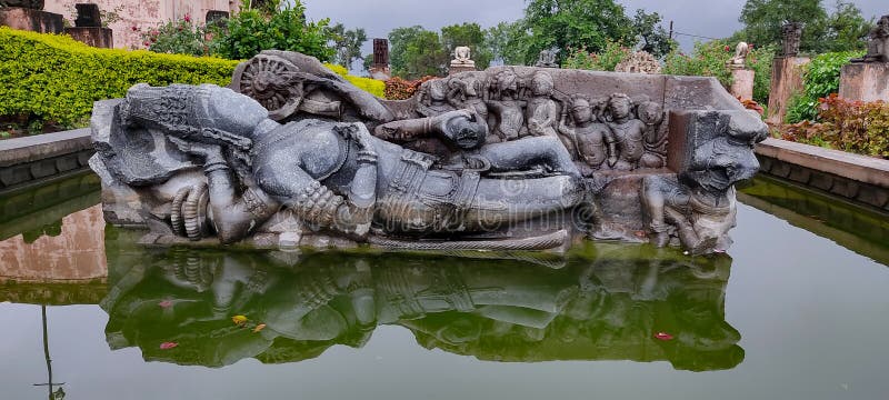 Lord Vishnu Sleeping Pose Statue In Soap Stone 24″ - Channel M2 Art Studio