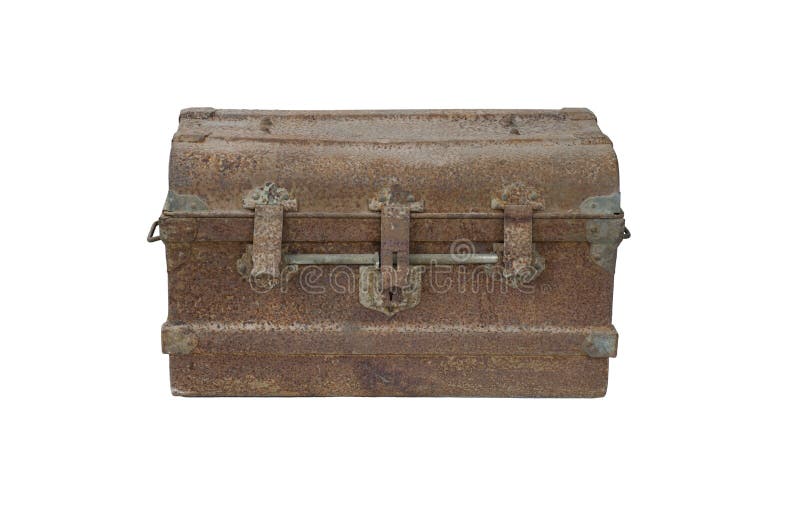 Ancient iron chest stock photo. Image of storage, chest 46090048
