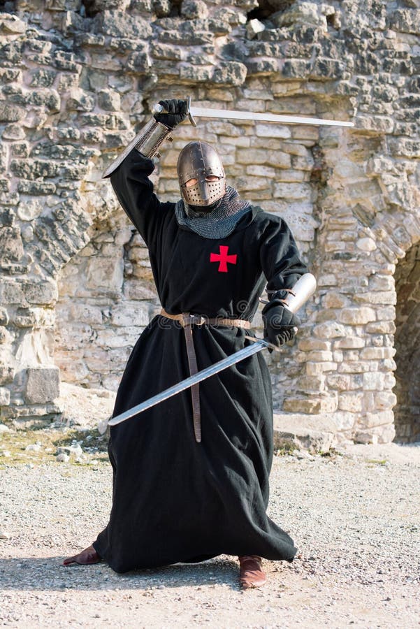 Ancient knight royalty free stock image
