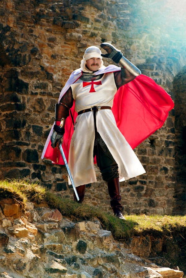 Ancient knight stock images