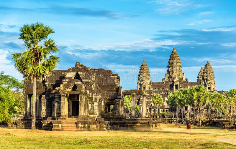 Ancient Library at Angkor Wat, Cambodia royalty free stock photo