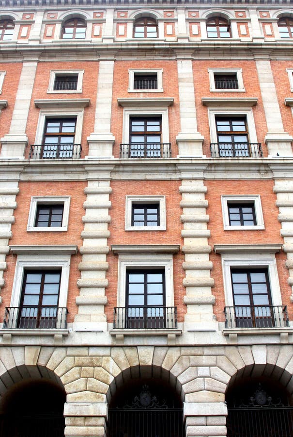 Facade of the ancient Library in Toledo (UNESCO),Spain royalty free stock images