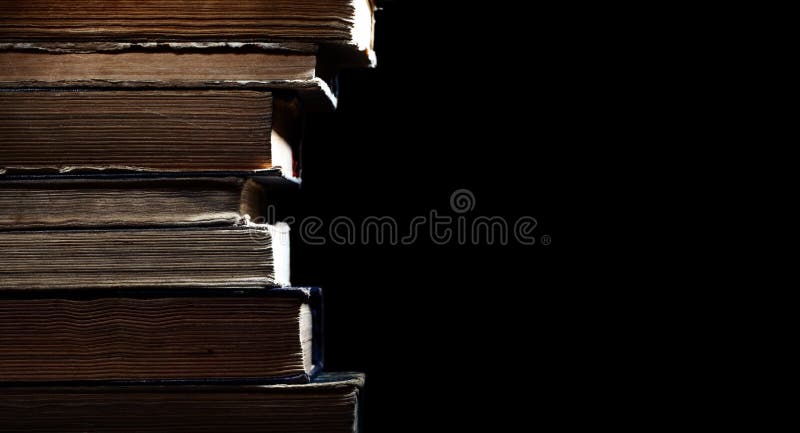 Ancient library of rare books isolated royalty free stock image