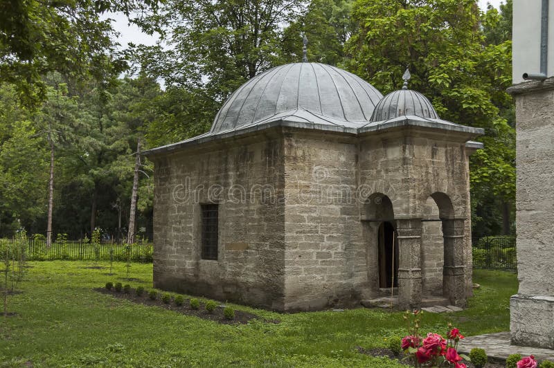 Ancient library in yard of mosque at Osman Pazvantoglu, Vidin town royalty free stock photography