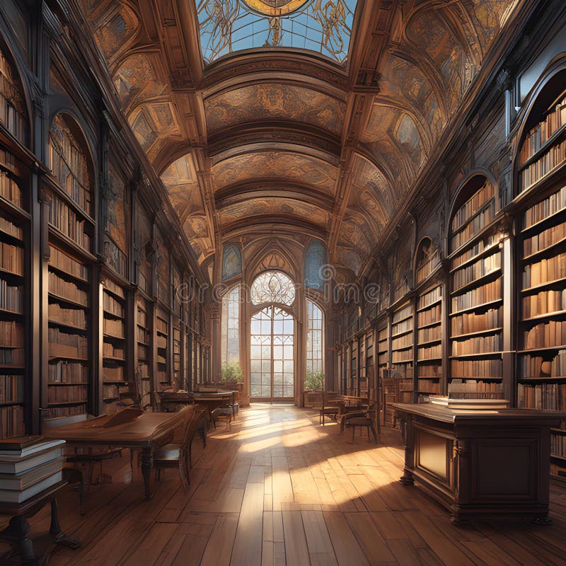 Interior Church Looking Down Aisle Stock Illustrations – 1 Interior