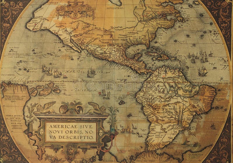 Ancient maps of North and South America